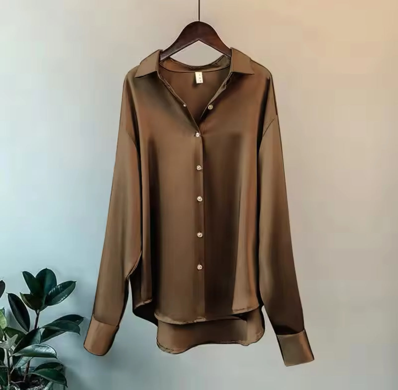 Hela - Elegante Langarm Bluse mit Knöpfen
