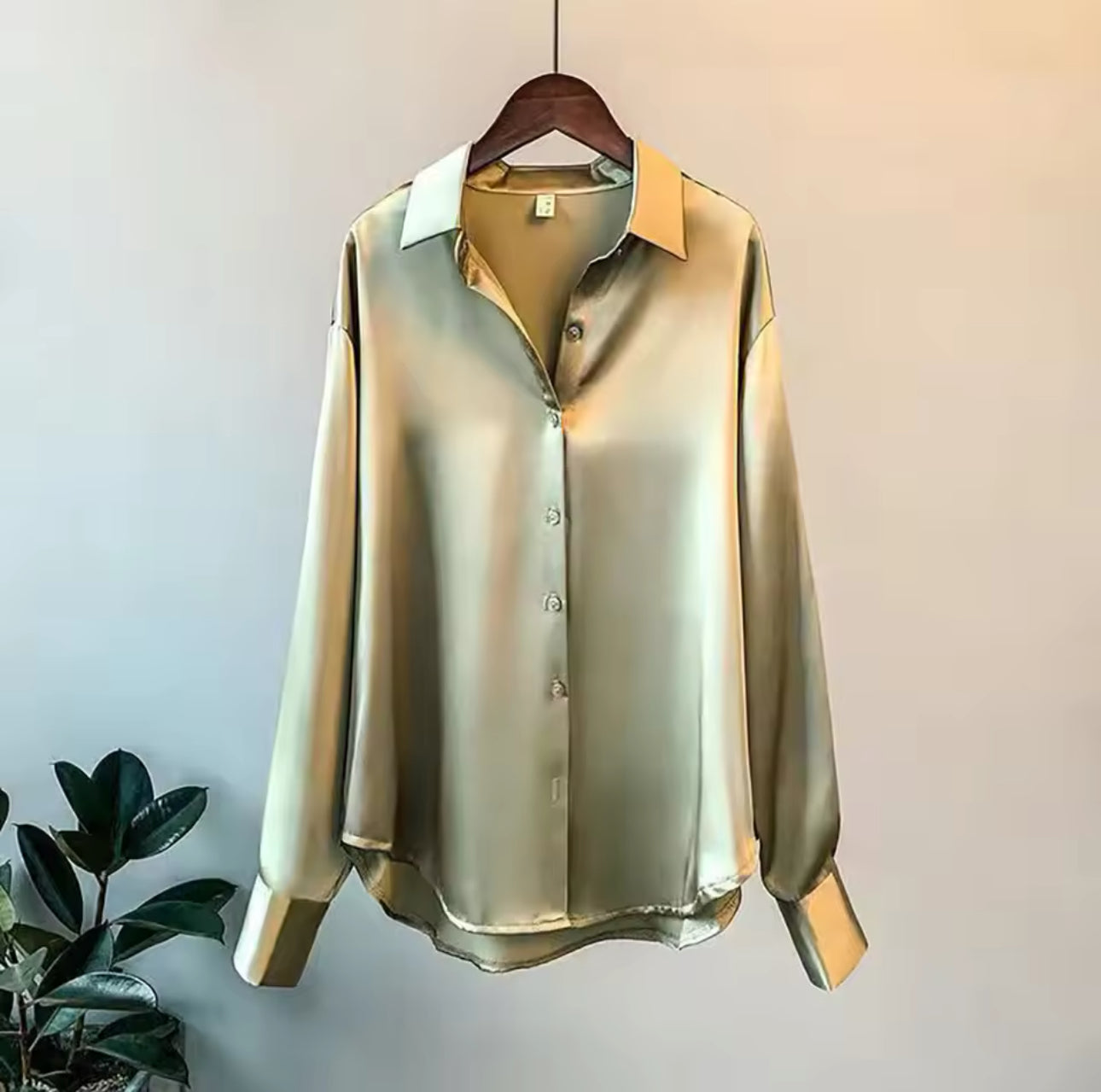 Hela - Elegante Langarm Bluse mit Knöpfen
