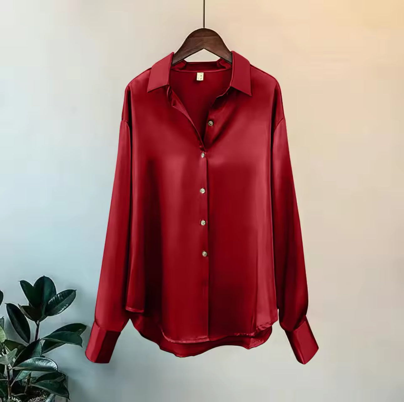Hela - Elegante Langarm Bluse mit Knöpfen