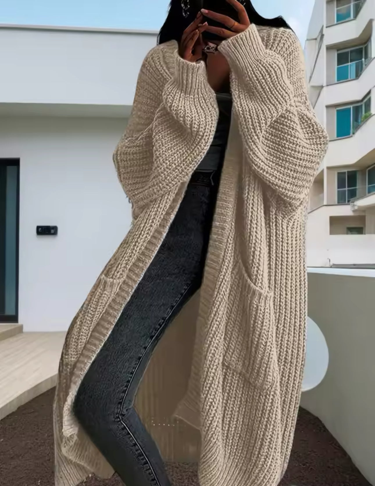 Bestie - Frauen Cardigan mit Taschen